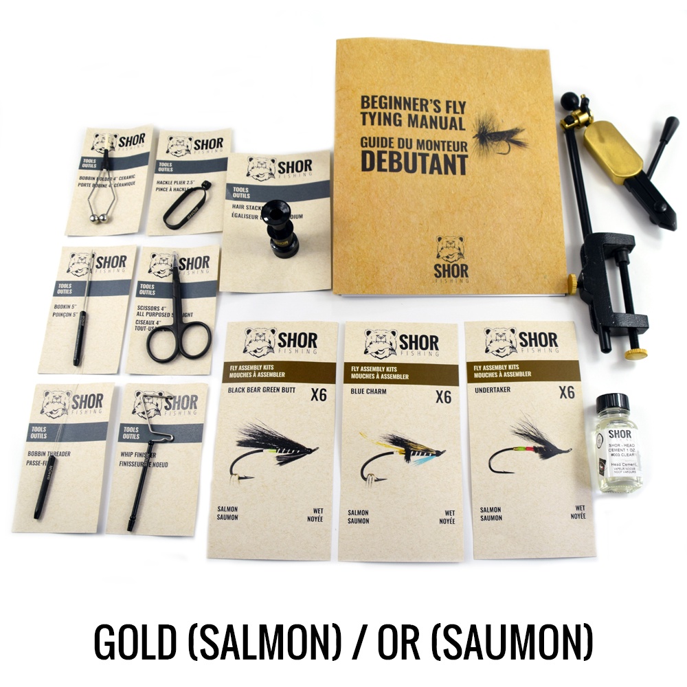 SHOR FLY TYING KIT 4 GOLD SALMON Atlantic Rivers Outfitting Company
