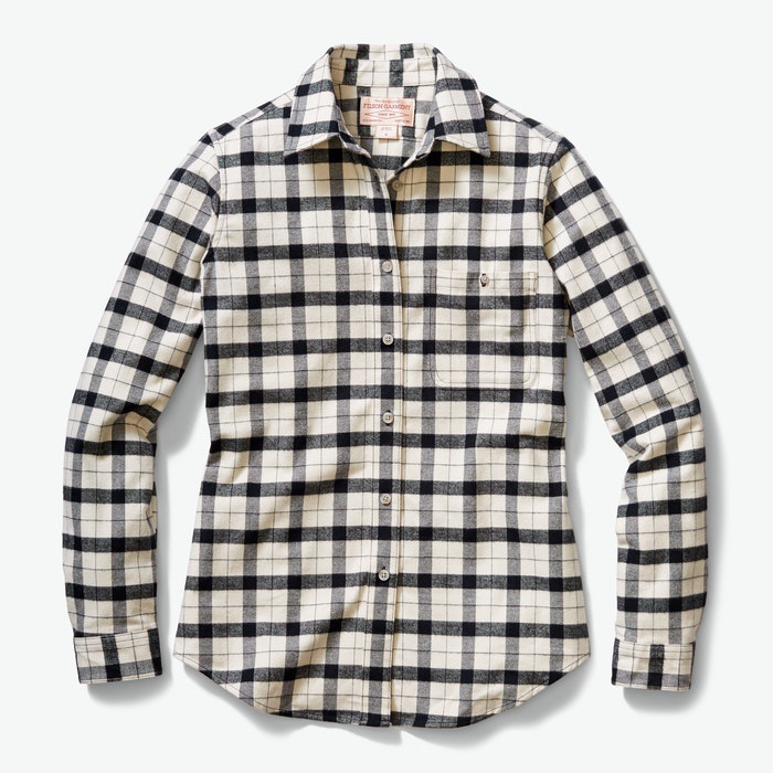 Filson Alaskan Guide Shirt Cream Black Wmns